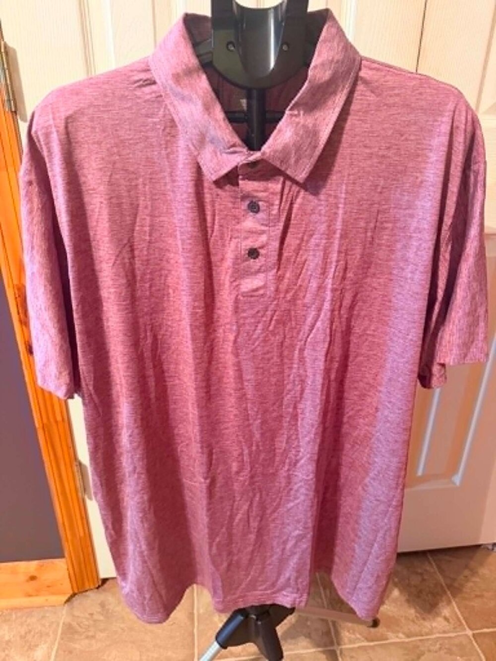 Men's Short Sleeve Polo Shirt Merlot Colorway 3XL